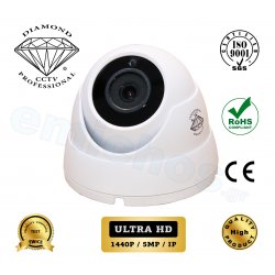 DMD226 Diamond Ultra HD IP επαγγελματική κάμερα εσωτερικού και εξωτερικού χώρου με IR LED 20 μέτρων 1/2,8 Sony Starvis 5MP εξωτερική IP66 3.6 mm